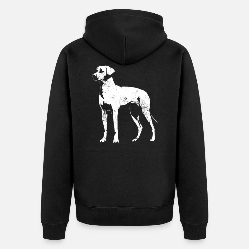 Rhodesian Ridgeback - Veste à capuche bio Premium Unisexe - noir