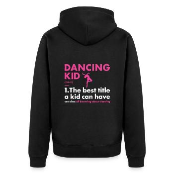 Danseur Kid Définition Danse - Veste à capuche bio Premium Unisexe - noir - Dos - Nico (187cm)