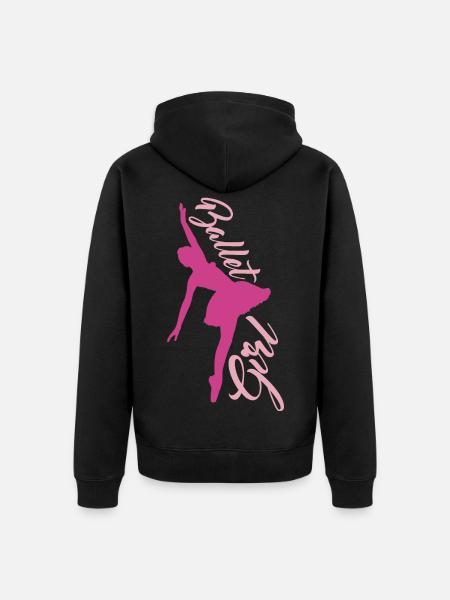 danseuse de ballet - Veste à capuche bio Premium Unisexe - noir