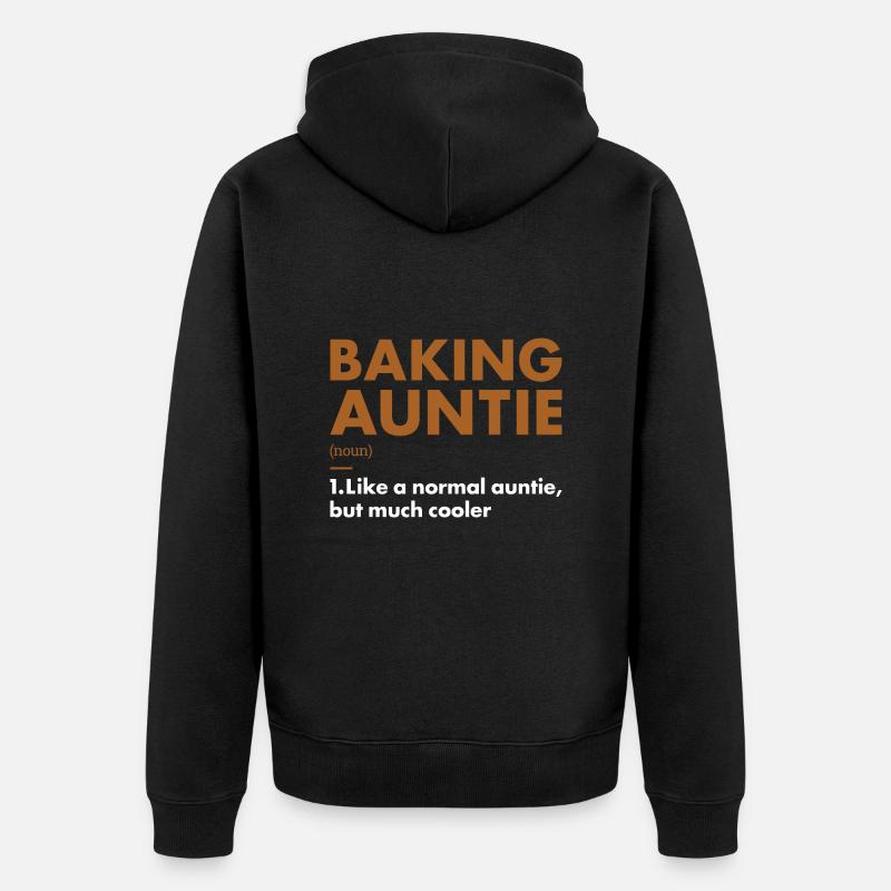 Baker Auntie Définition Cuisson - Veste à capuche bio Premium Unisexe - noir