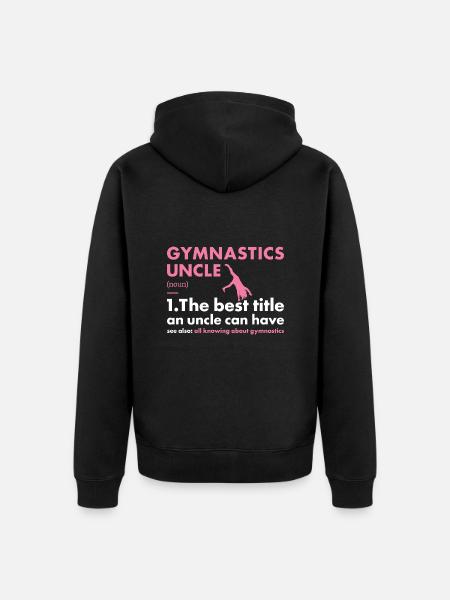 Sport Uncle Gymnastics - Unisex Premium Bio Zip Hoodie - Schwarz