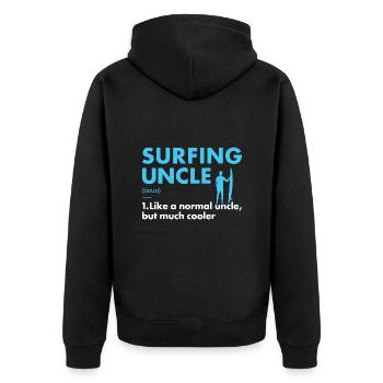 Sport Oncle Surf - Veste à capuche bio Premium Unisexe - noir - Dos - Nico (187cm)