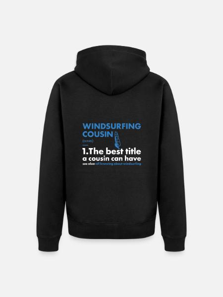 Sport Cousin Windsurfing - Unisex Premium Organic Zip Hoodie - black