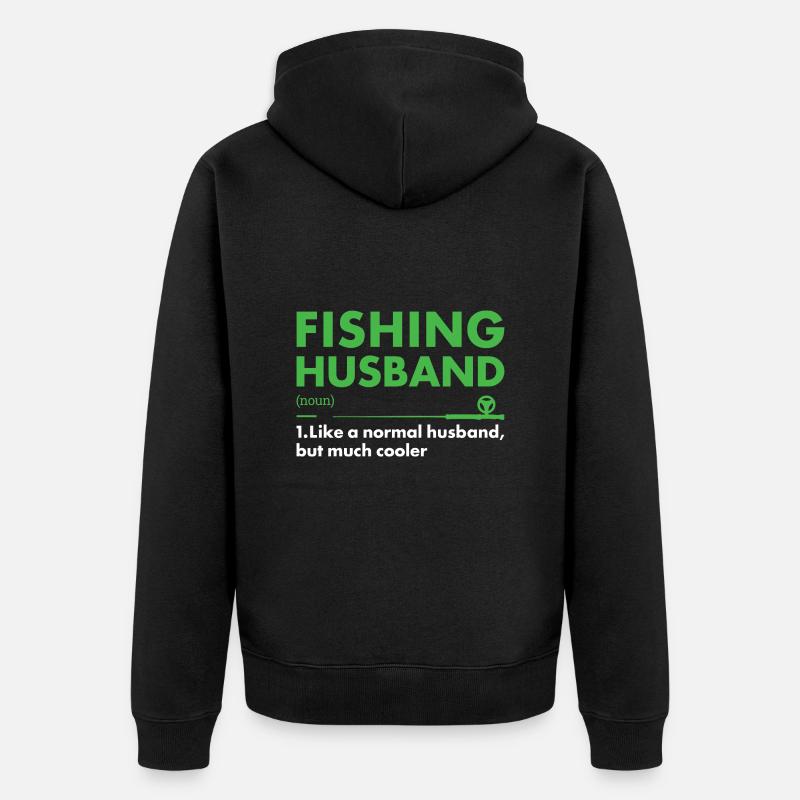 Fisher Mari Définition Pêche - Veste à capuche bio Premium Unisexe - noir