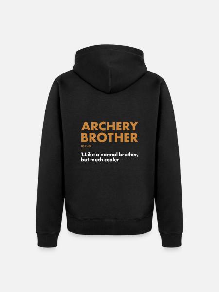 Sport Brother Archery - Unisex Premium Organic Zip Hoodie - black