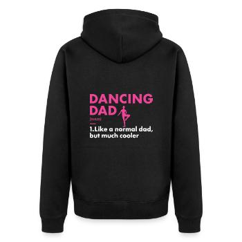 Danseur Papa Définition Danse - Veste à capuche bio Premium Unisexe - noir - Dos - Nico (187cm)