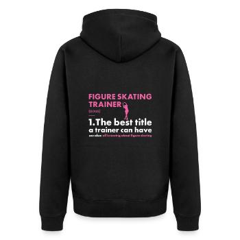 Entraîneur sportif Patinage artistique - Veste à capuche bio Premium Unisexe - noir - Dos - Nico (187cm)