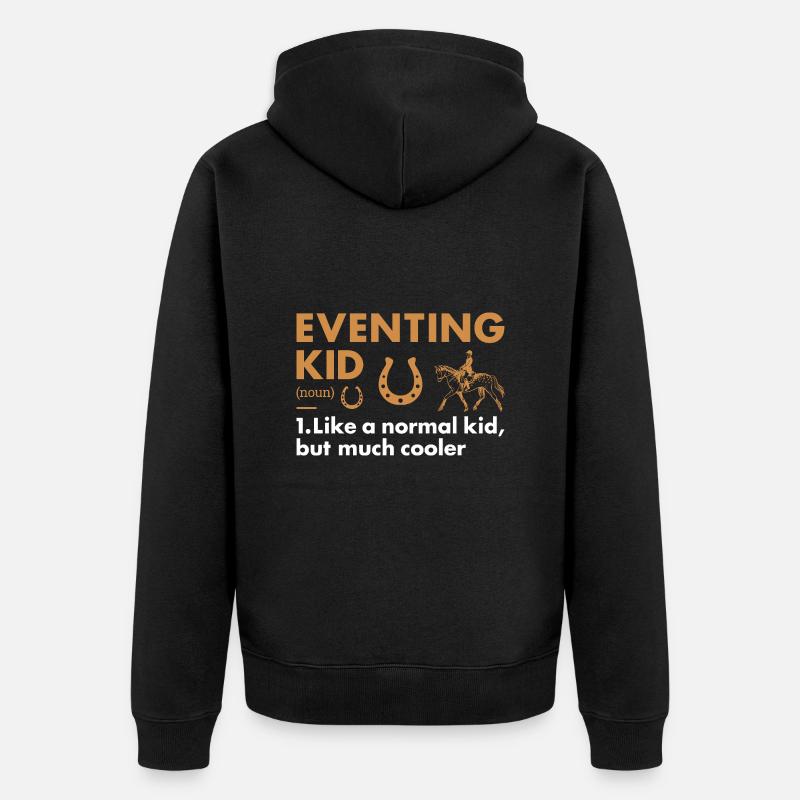 Cavalier Kid Définition Concours complet - Veste à capuche bio Premium Unisexe - noir