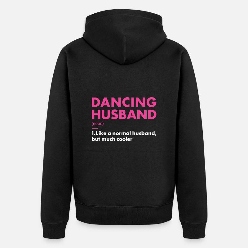 Danseur Mari Définition Danse - Veste à capuche bio Premium Unisexe - noir
