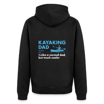 Kayakiste Papa Définition Kayak - Veste à capuche bio Premium Unisexe - noir - Dos - Nico (187cm)
