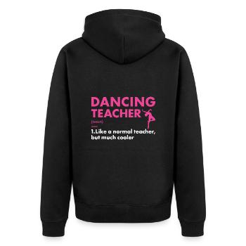 Danseur Professeur Définition Danse - Veste à capuche bio Premium Unisexe - noir - Dos - Nico (187cm)