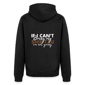 Apporte mon Shih Tzu Je n’y vais pas - Veste à capuche bio Premium Unisexe - noir - Dos - Nico (187cm)