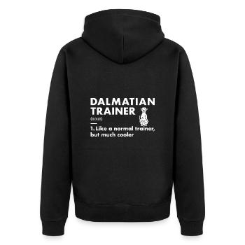 Dresseur de dalmatien Definiton - Veste à capuche bio Premium Unisexe - noir - Dos - Nico (187cm)