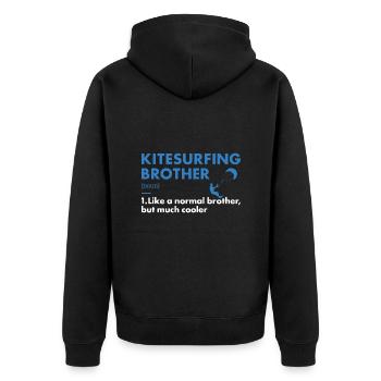 Sport Brother Kitesurf - Veste à capuche bio Premium Unisexe - noir - Dos - Nico (187cm)