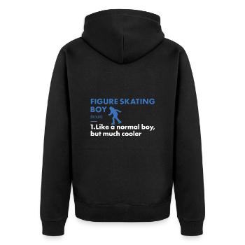 Sport Boy Patinage Artistique - Veste à capuche bio Premium Unisexe - noir - Dos - Nico (187cm)
