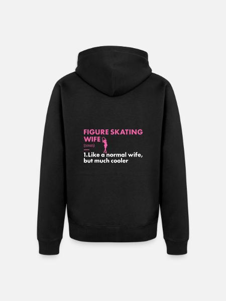 Sport Wife Figure Skating - Unisex Premium Organic Zip Hoodie - black