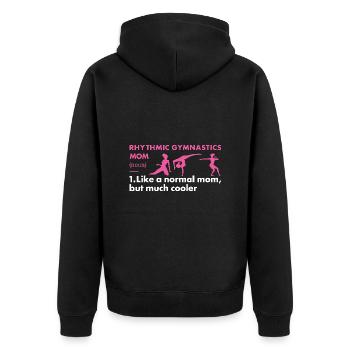 Gymnaste Maman Définition Gymnastique Rythmique - Veste à capuche bio Premium Unisexe - noir - Dos - Nico (187cm)