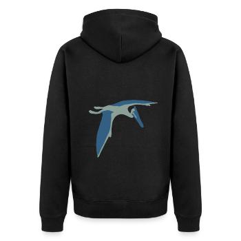 Quetzalcoatlus Dinosaur Dino T-Shirt Enfant - Veste à capuche bio Premium Unisexe - noir - Dos - Nico (187cm)