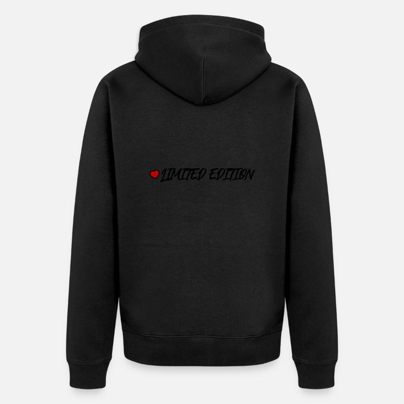 Cœur en édition limitée - Veste à capuche bio Premium Unisexe - noir
