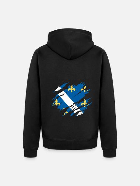 Bosnien Bosna Flagge - Ekologisk premiumluvjack unisex - svart