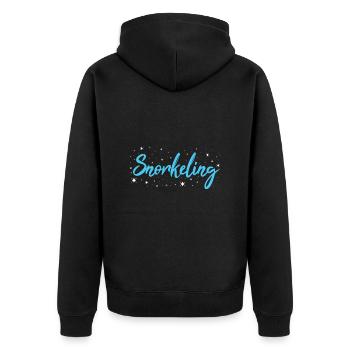 Snorkeler Snorkeling - Veste à capuche bio Premium Unisexe - noir - Dos - Nico (187cm)