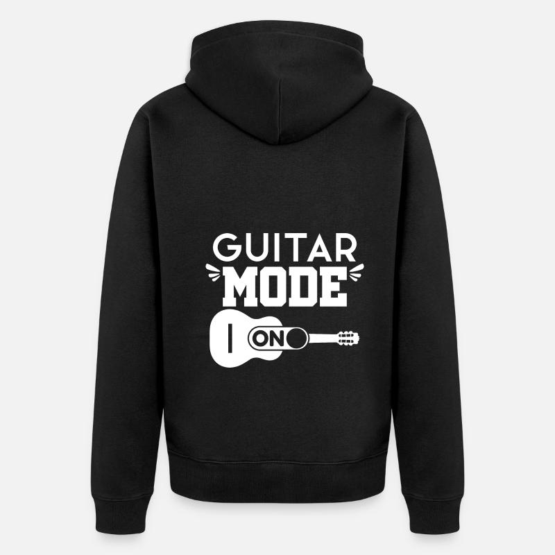 Jouer de la guitare - Veste à capuche bio Premium Unisexe - noir