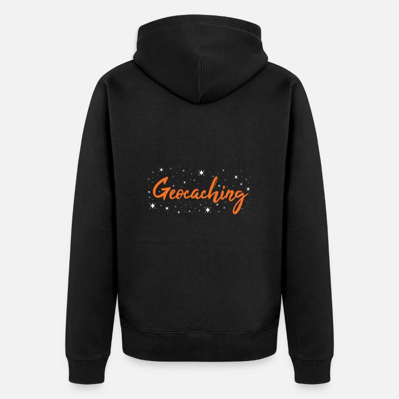 Geocacheur Geocaching - Veste à capuche bio Premium Unisexe - noir