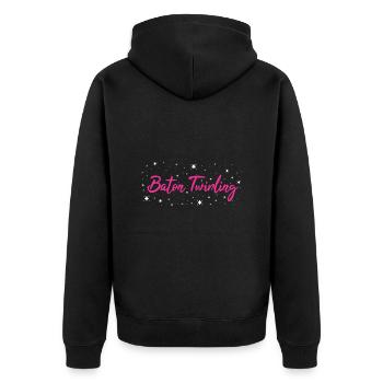 Bâton Twirler Bâton Twirling - Veste à capuche bio Premium Unisexe - noir - Dos - Nico (187cm)