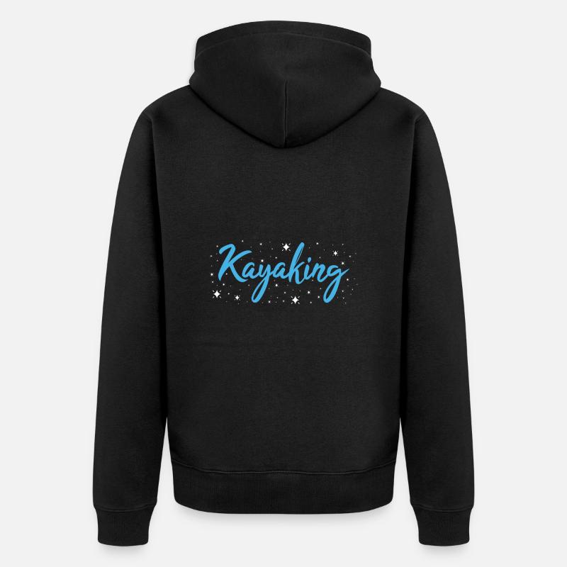 Kayakiste Kayak - Veste à capuche bio Premium Unisexe - noir