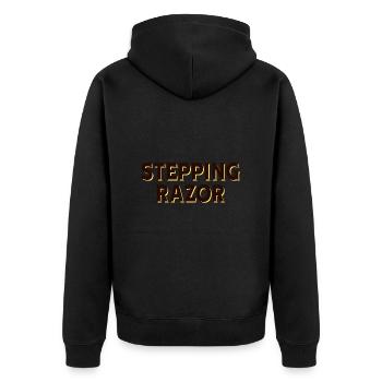 Stepping Razor T-Shirt - Veste à capuche bio Premium Unisexe - noir - Dos - Nico (187cm)