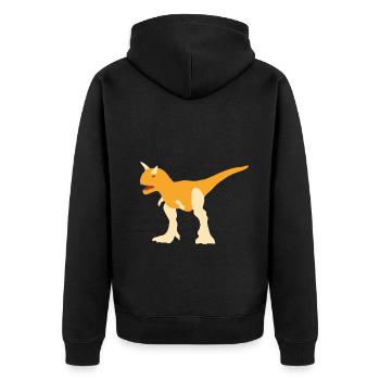 Carnotaurus Dinosaure Dino Enfants T-Shirt Drôle - Veste à capuche bio Premium Unisexe - noir - Dos - Nico (187cm)
