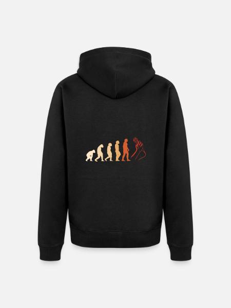 Comedian Evolution Stand Up Comedy - Unisex Premium Organic Zip Hoodie - black