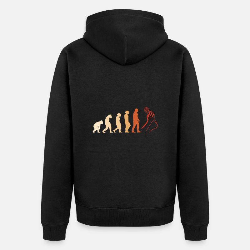 Comedian Evolution Stand Up Comedy - Unisex Premium Bio Zip Hoodie - Schwarz