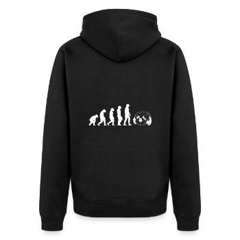 Évolution Shih Tzu - Veste à capuche bio Premium Unisexe - noir - Dos - Nico (187cm)