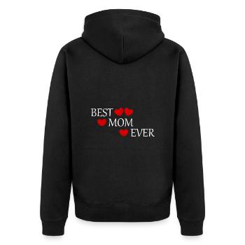 Dire que la fête des mères est la meilleure maman du monde Fête des mères - Veste à capuche bio Premium Unisexe - noir - Dos - Nico (187cm)