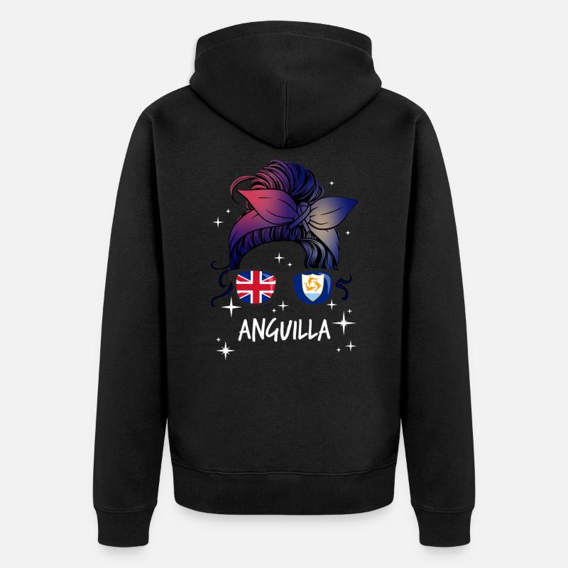 Anguilla - Veste à capuche bio Premium Unisexe - noir