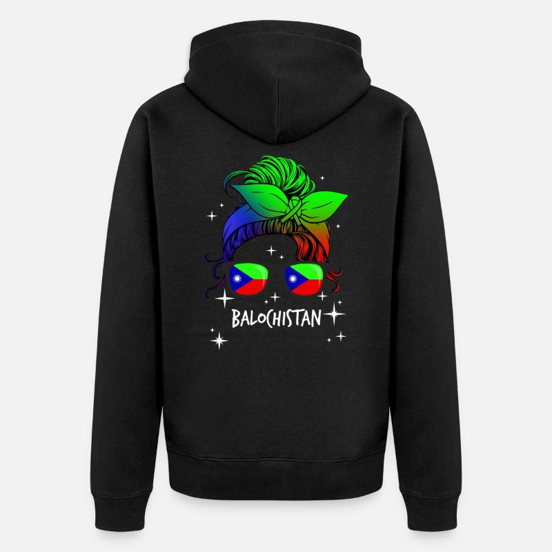 Baloutchistan - Veste à capuche bio Premium Unisexe - noir
