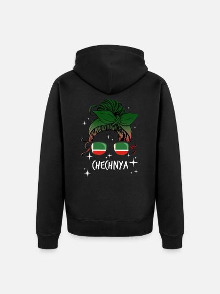 Chechnya - Unisex Premium Organic Zip Hoodie - black