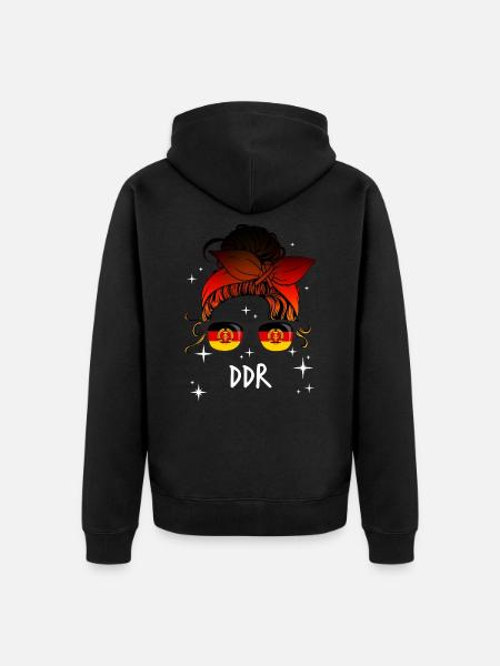 DDR - Unisex Premium Organic Zip Hoodie - black