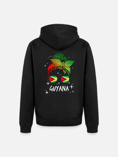 Guyana - Veste à capuche bio Premium Unisexe - noir
