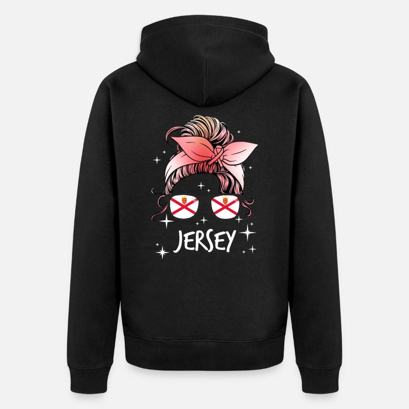 Jersey - Unisex Premium Bio Zip Hoodie - Schwarz