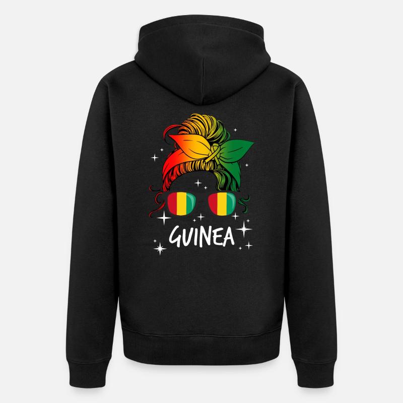 Guinée - Veste à capuche bio Premium Unisexe - noir