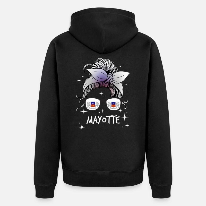Mayotte - Veste à capuche bio Premium Unisexe - noir