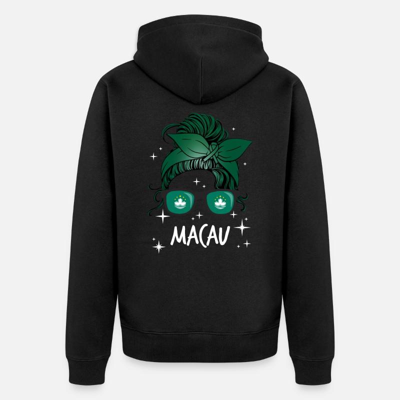 Macao - Veste à capuche bio Premium Unisexe - noir