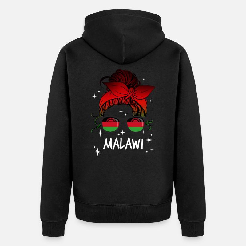 Malawi - Veste à capuche bio Premium Unisexe - noir