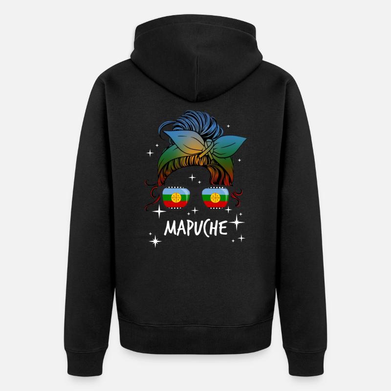 Mapuche - Veste à capuche bio Premium Unisexe - noir