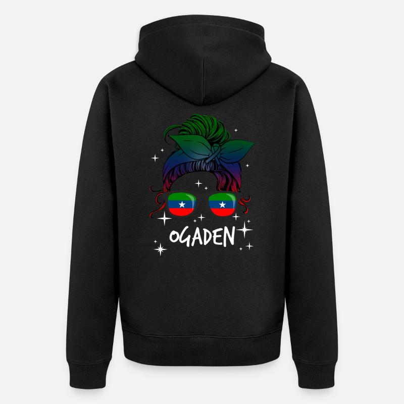 Ogaden - Unisex Premium Bio Zip Hoodie - Schwarz