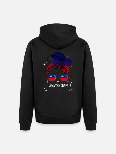 Liechtenstein - Unisex Premium Organic Zip Hoodie - black
