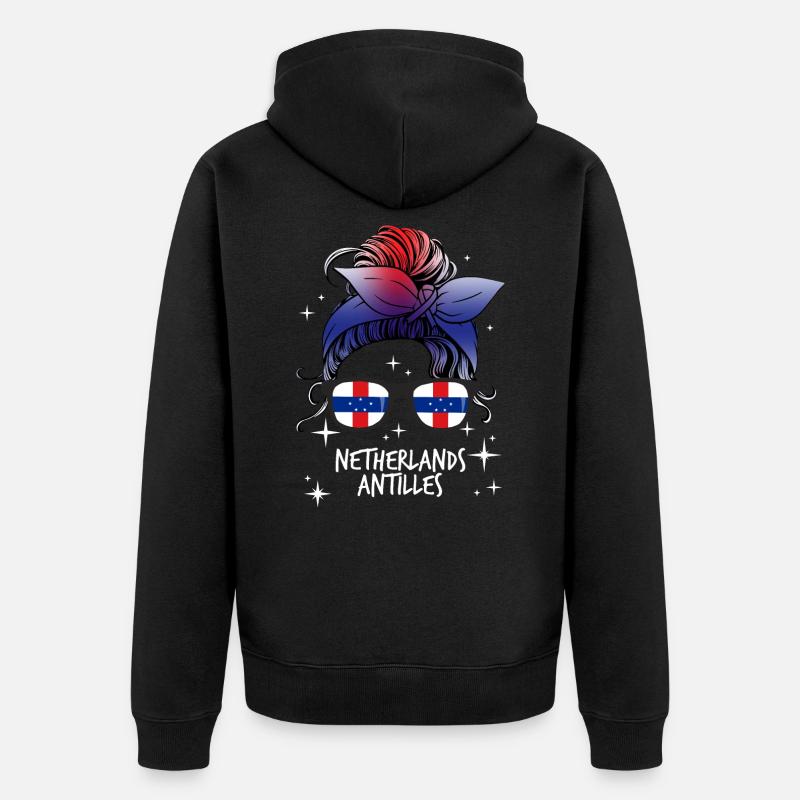 Antilles néerlandaises - Veste à capuche bio Premium Unisexe - noir