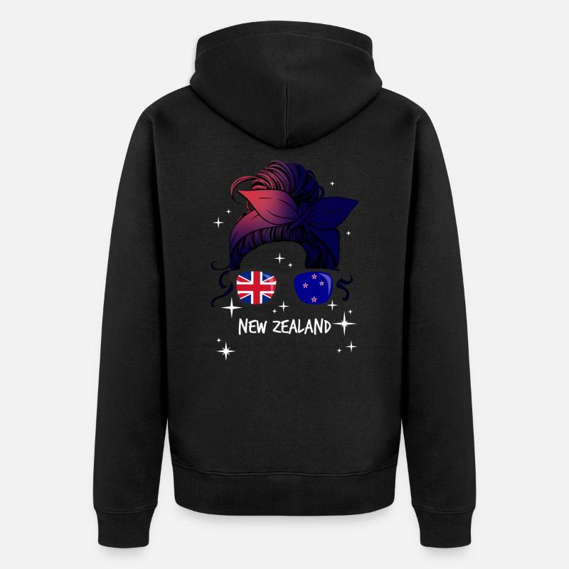 Nouvelle Zélande - Veste à capuche bio Premium Unisexe - noir